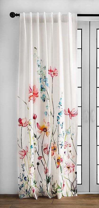Maison d' Hermine Curtain 100% Cotton Easter Curtains 50 Inch x 96 Inch 1 Panel Easy Hanging with... | Amazon (US)