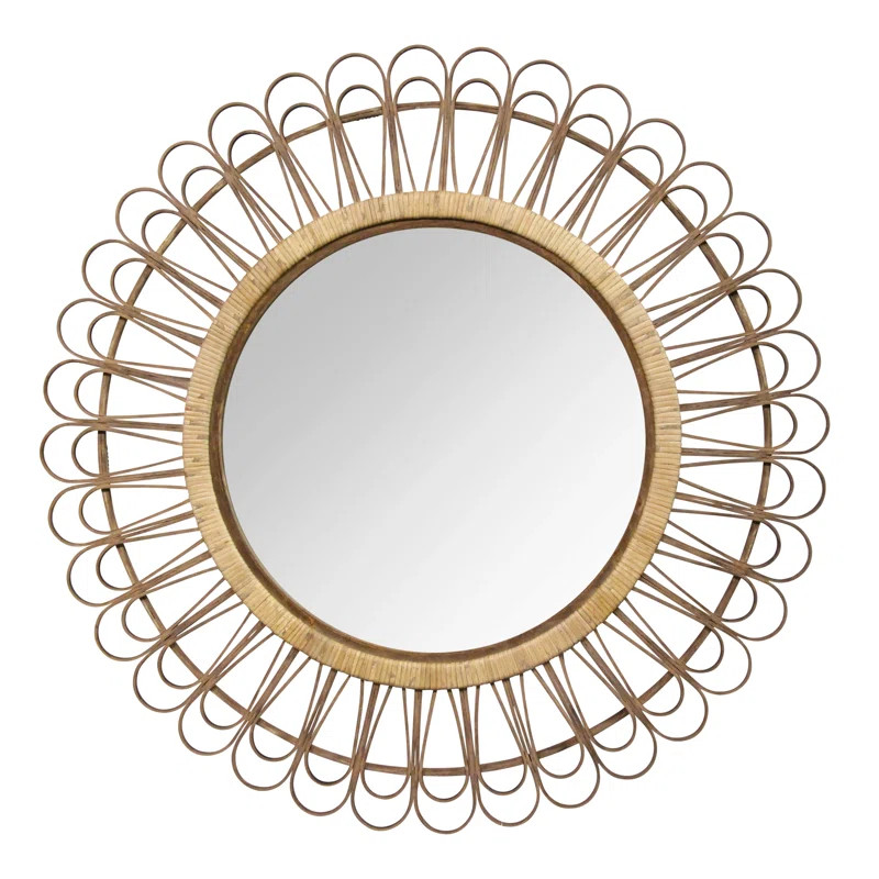 Assia Rattan Eclectic Accent Mirror | Wayfair North America