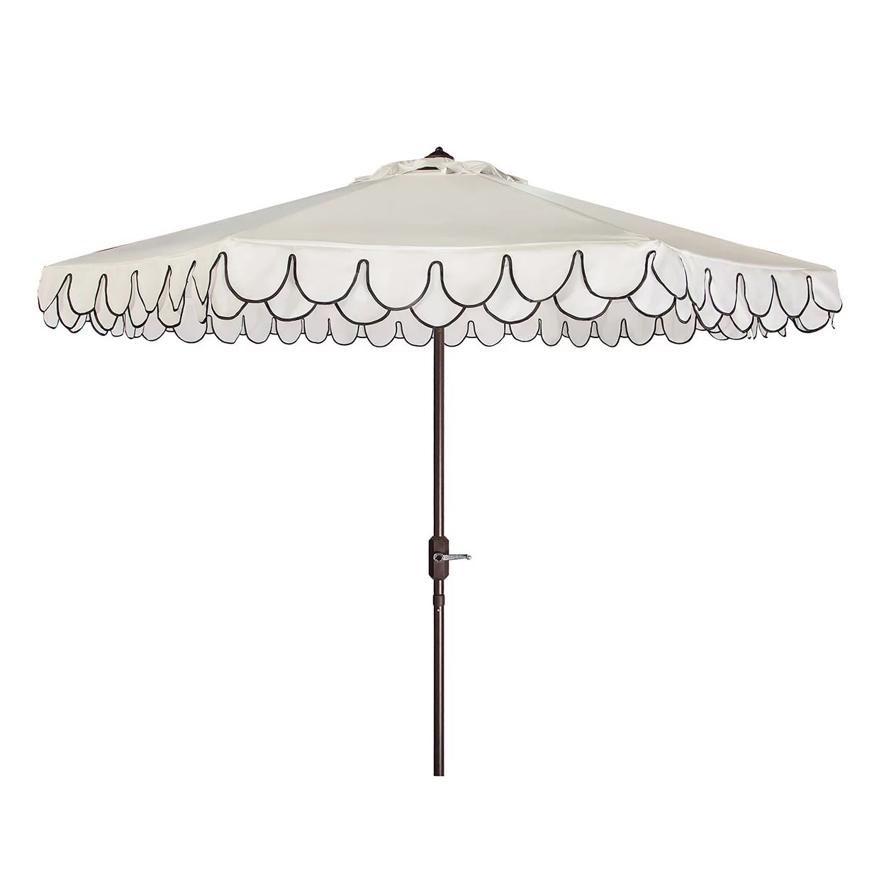 Safavieh Elegant Valance Auto Tilt Scalloped Umbrella | Kohl's