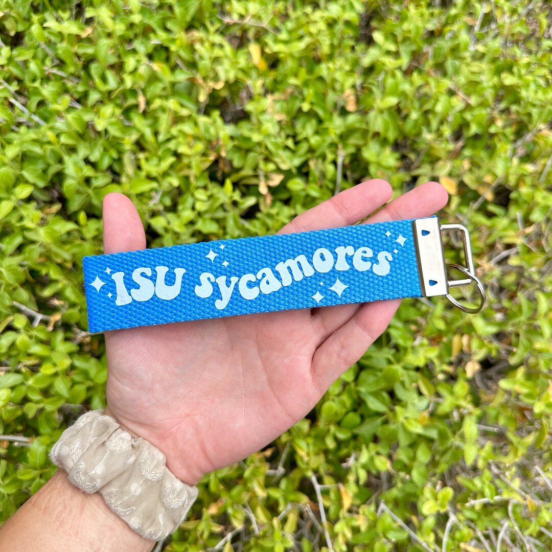 Custom Retro Wavy Text College Keychain Wristlet / Key Fob Wristlet / Key Wristlet / Custom Colle... | Etsy (US)