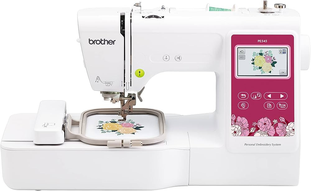 Brother PE545 Embroidery Machine, Wireless LAN Connected, 135 Built-in Designs, 4" x 4" Hoop Area... | Amazon (US)
