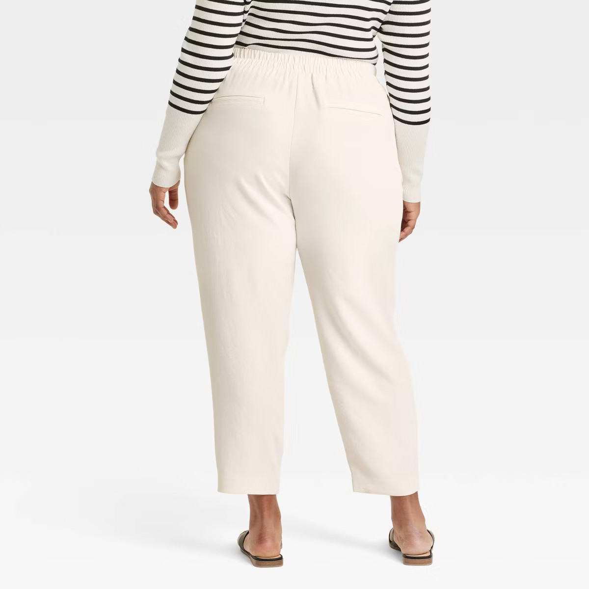 Women's Signature Crepe Tapered Ankle Pull-On Pants - A New Day™ | Target