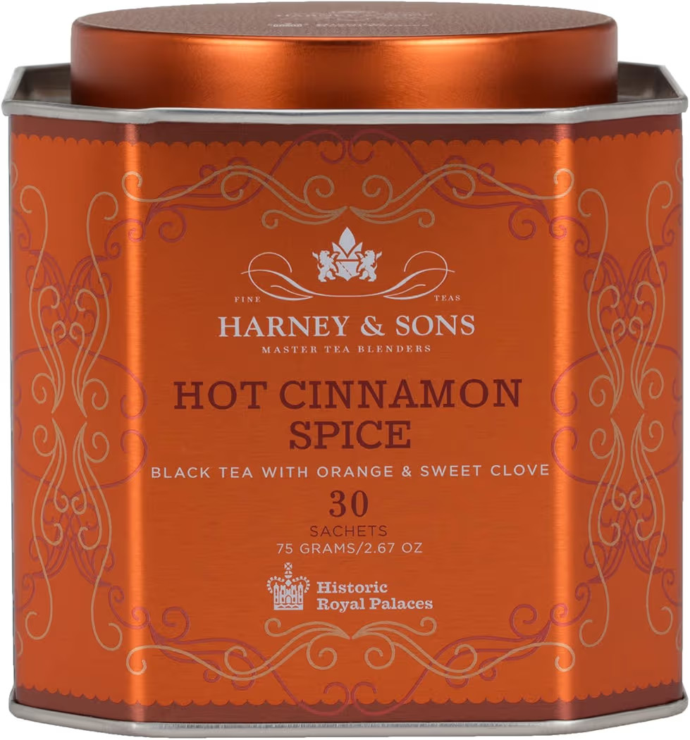 Harney & Sons Hot Cinnamon Spice Tea Tin - Black Tea with Orange & Sweet Clove - 2.67 Ounces, 30 ... | Amazon (US)