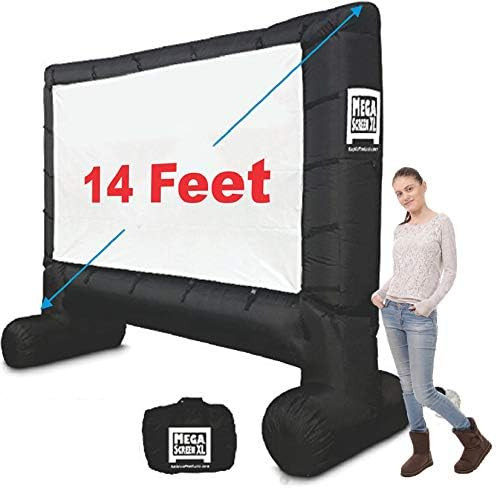 EasyGo Products 14' Inflatable Mega Movie Screen - Canvas Projection Screen for Outdoor Parties -... | Amazon (US)