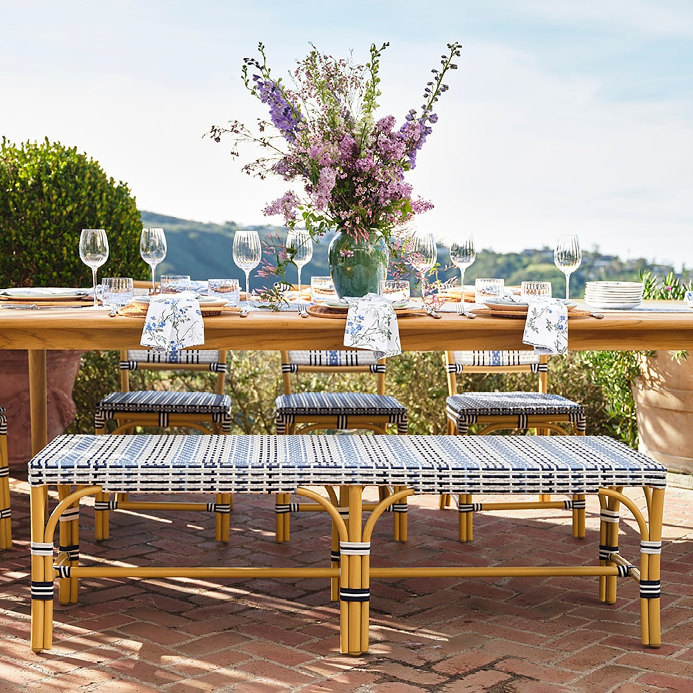 Hill House x Williams Sonoma Home Adelaide Indoor/Outdoor Dining Bench | Williams-Sonoma