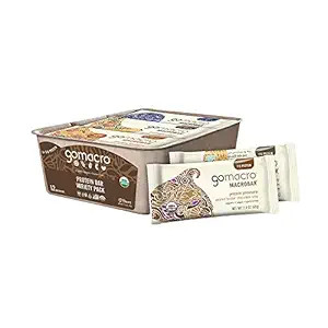 GoMacro MacroBar Organic Vegan Protein Bars - Protein Variety Pack (2.3-2.4 Ounce Bars, 12 Count) | Amazon (US)