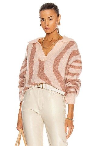 Cami Polo Knit Sweater | FWRD 