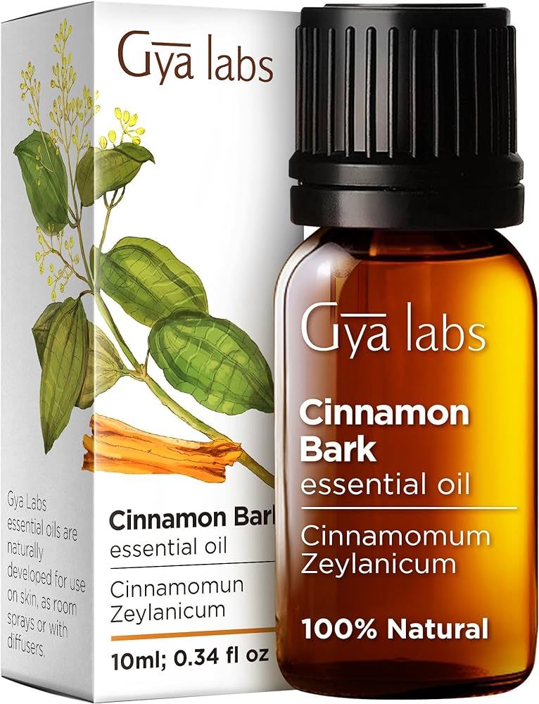 Gya Labs Cinnamon Bark Essential Oil for Diffuser - Cinnamon Bark Oil for Skin - Cinnamon Bark Oi... | Amazon (US)