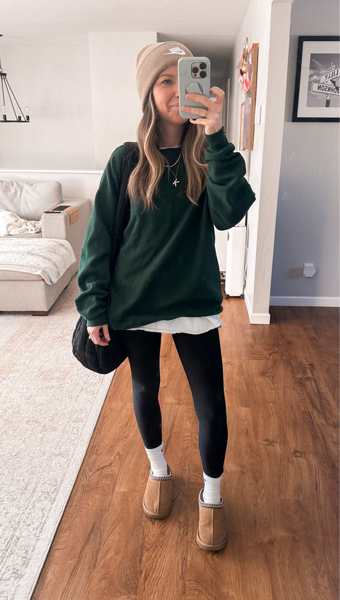 Another color of my fave Hanes sweatshirt. Wearing a size L. So easy to throw on and so comfy. Easy to layer with a jacket for the cold weather   

#LTKFindsUnder50 #LTKStyleTip #LTKU
