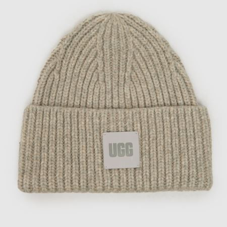 Light Grey UGG Chunky Rib Beanie Caps And Hats | schuh | Schuh