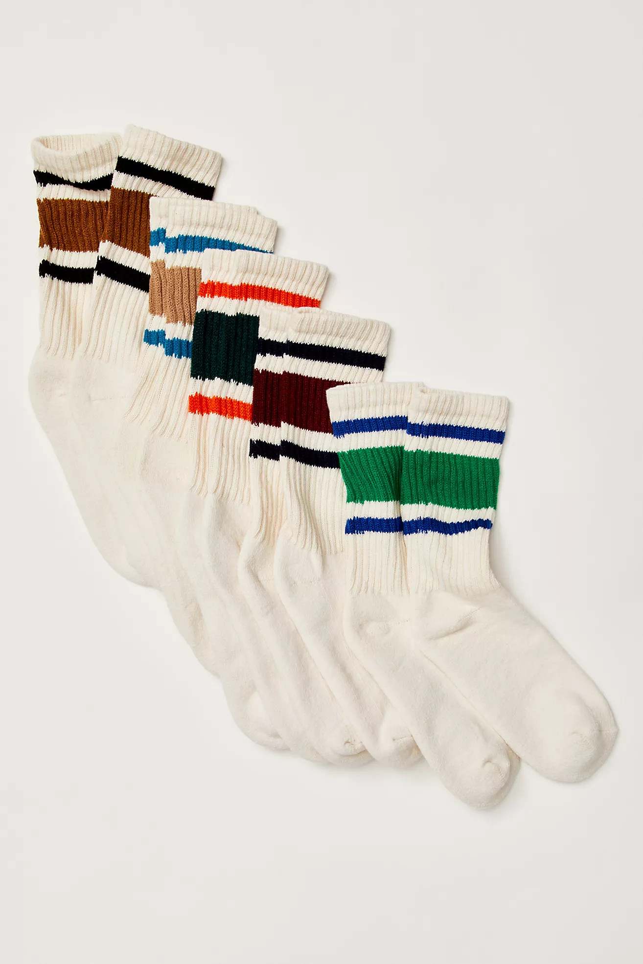 Classic Retro Socks, 5 Pack | Free People (Global - UK&FR Excluded)