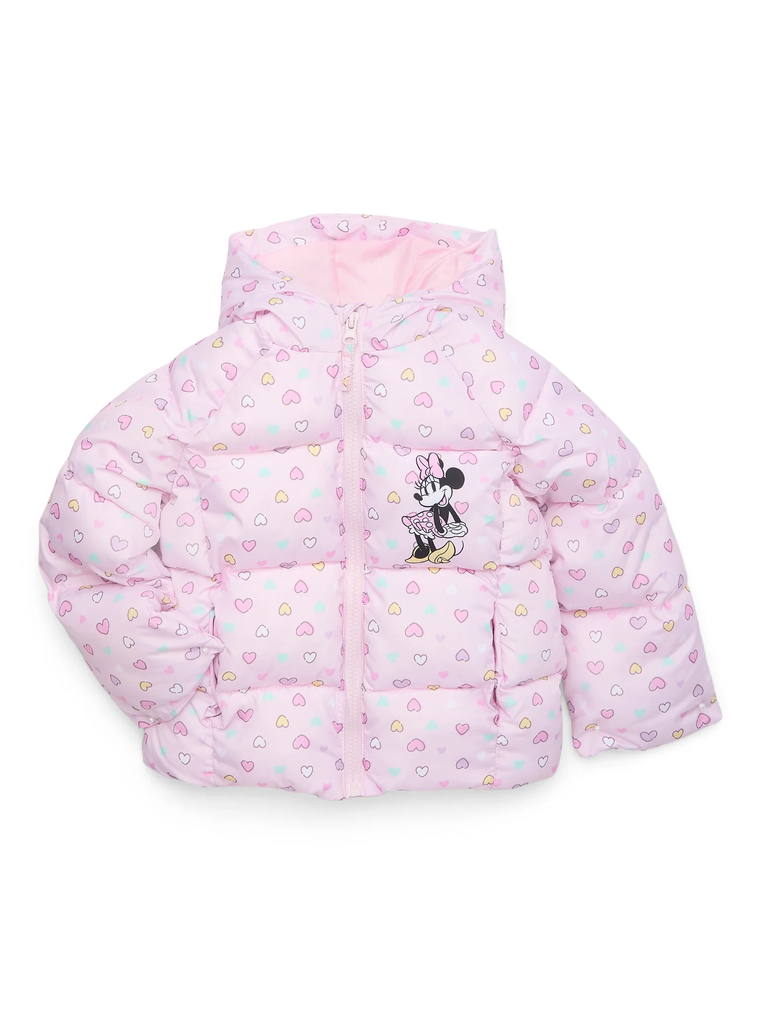 Character Mid- Weight Hooded Puffer Jacket, Sizes 2T-5T | Walmart (US)