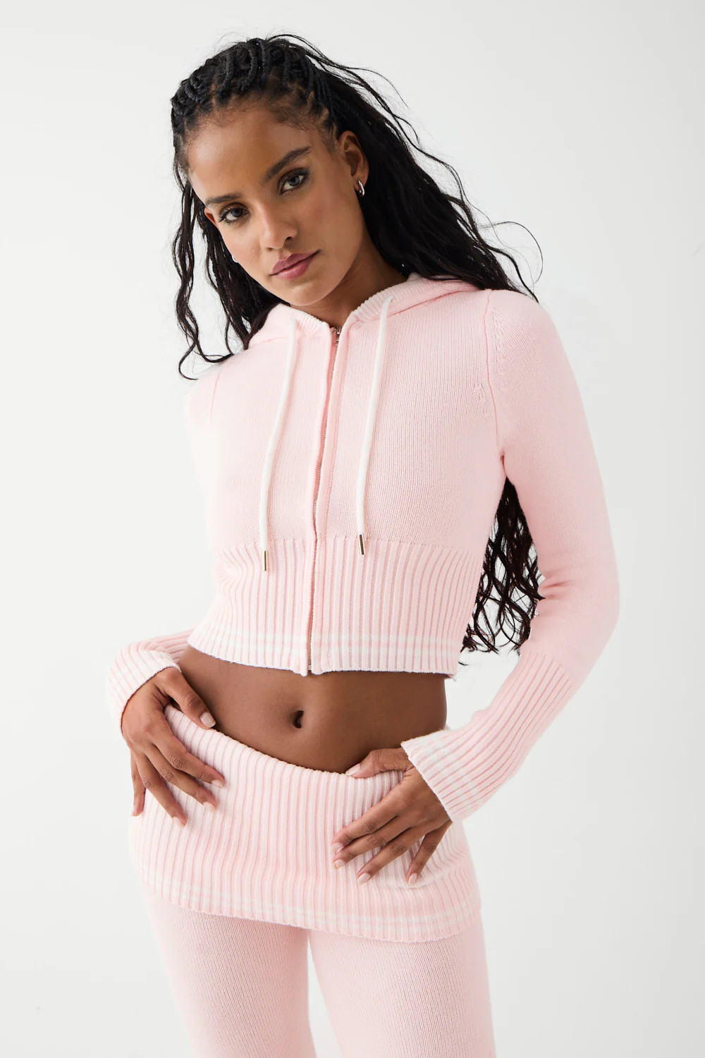 Aimee Cloud Knit Zip Up Hoodie | Frankies Bikinis