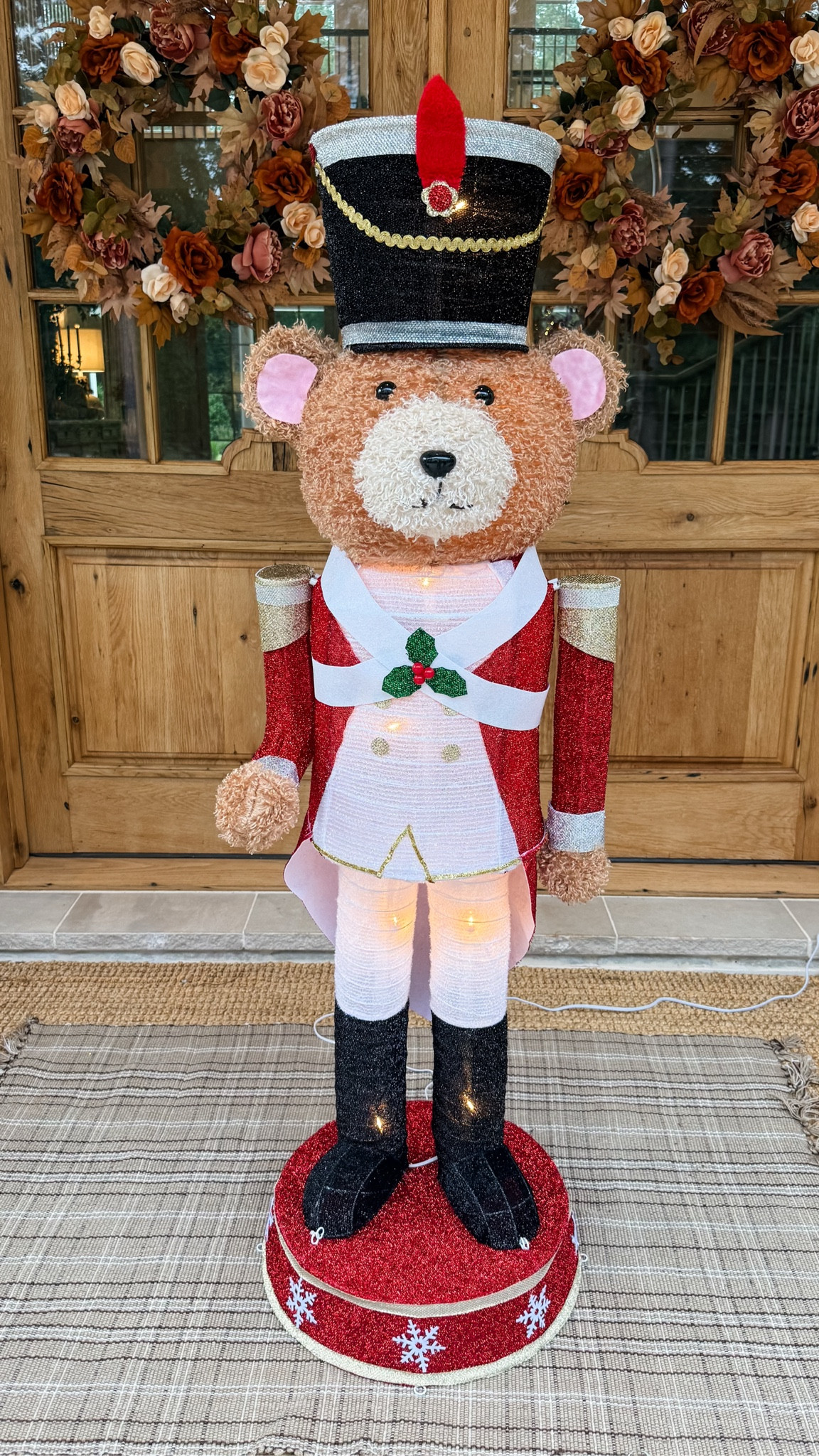 5ft Teddy bear nutcracker 

#LTKSeasonal #LTKHome