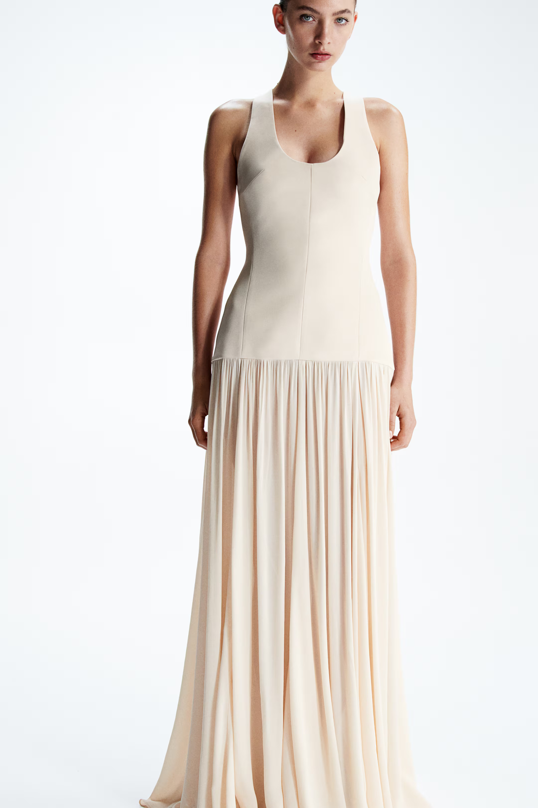 Sheer-Skirt Maxi Dress | H&M (US + CA)
