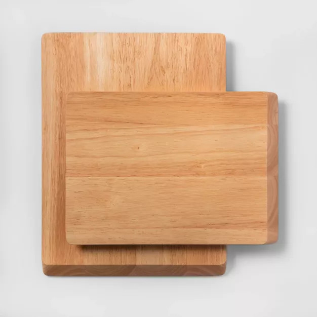 2pc Nonslip Wood Cutting Board Set - Made By Design™ | Target