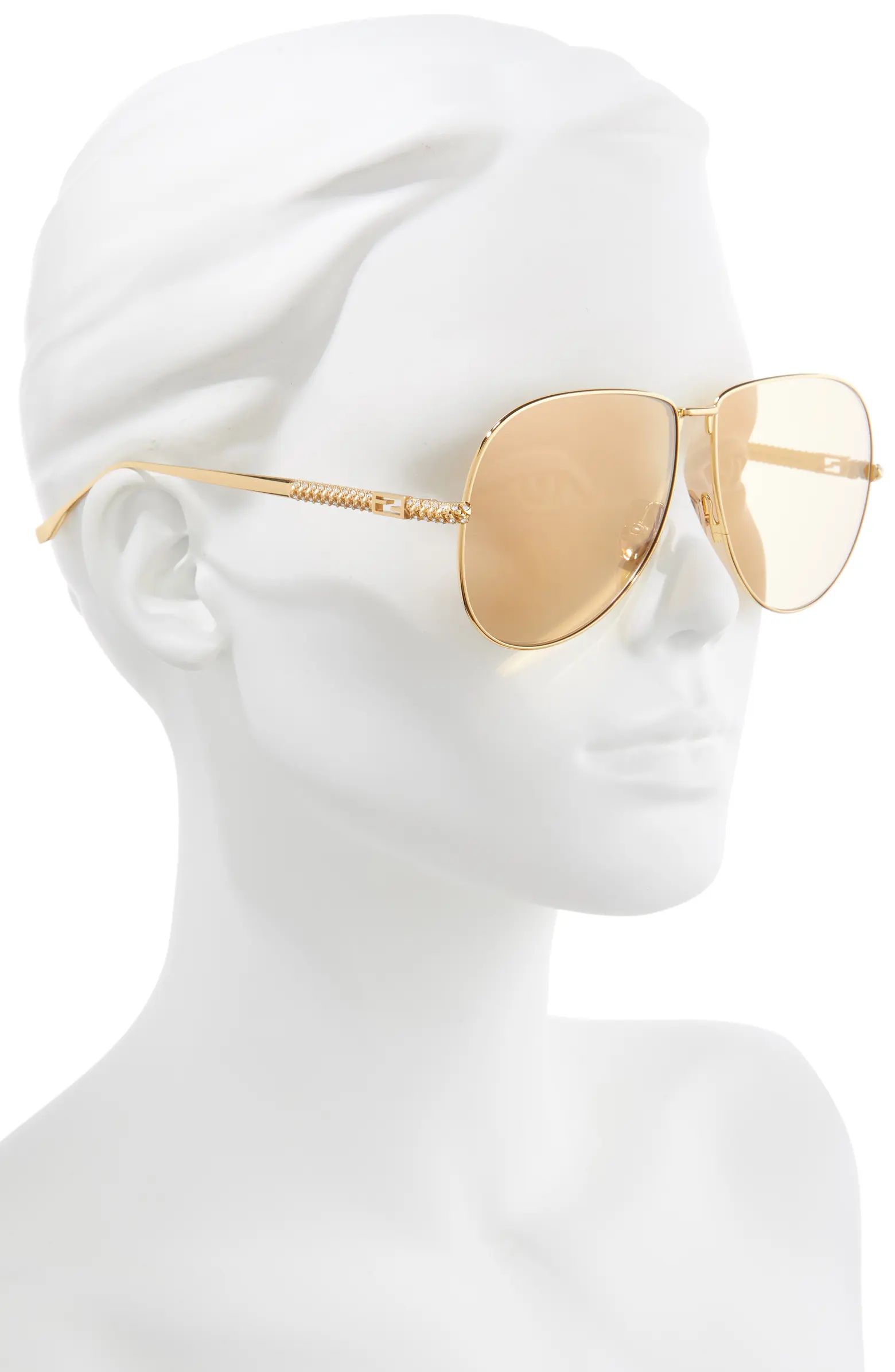 Fendi 63mm Oversize Aviator Sunglasses | Nordstromrack | Nordstrom Rack