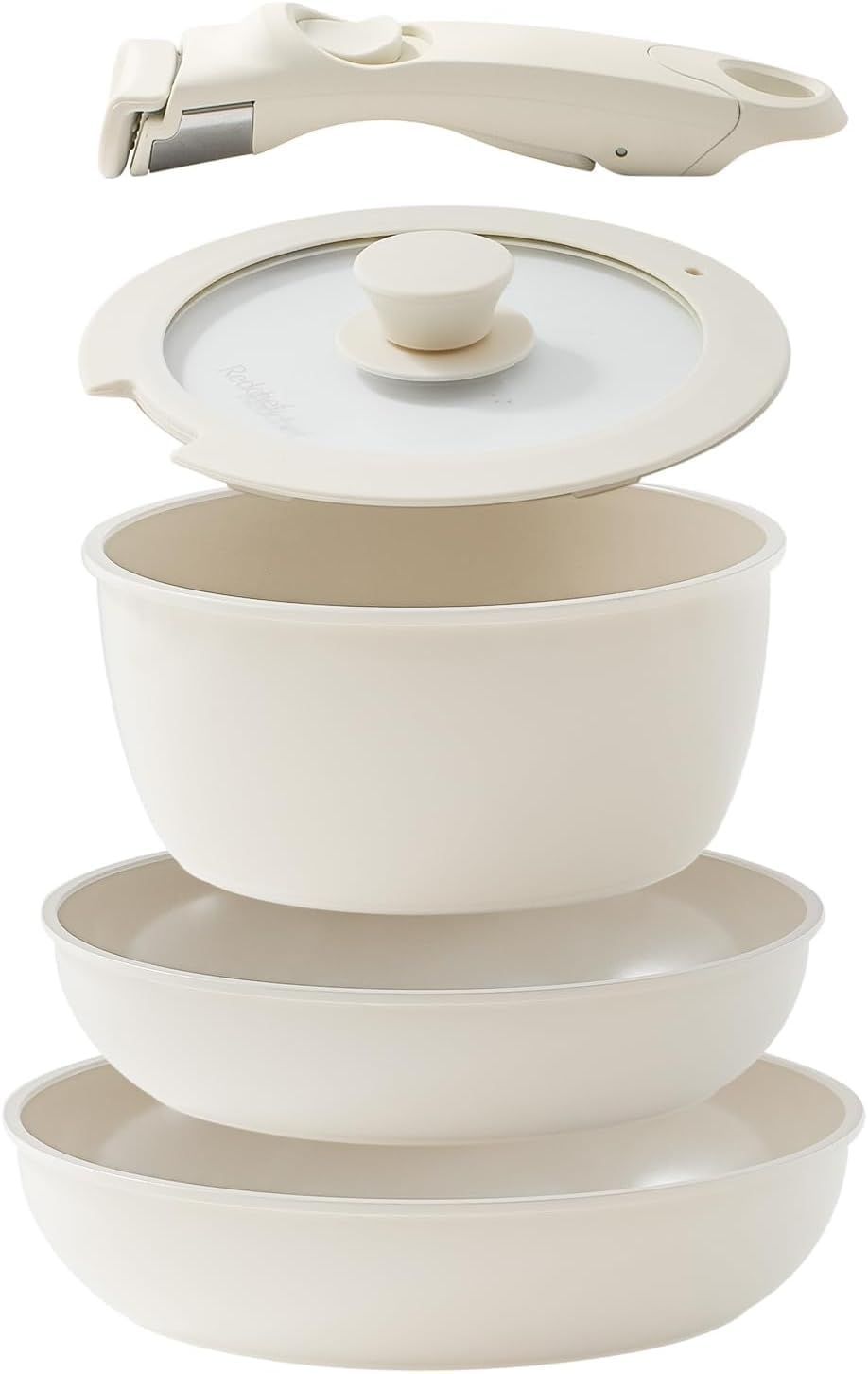 Ceramic Pots and Pans Set Non Stick, Nonstick Kitchen Cookware Sets, Non Toxic Pots and Pans Set ... | Amazon (US)