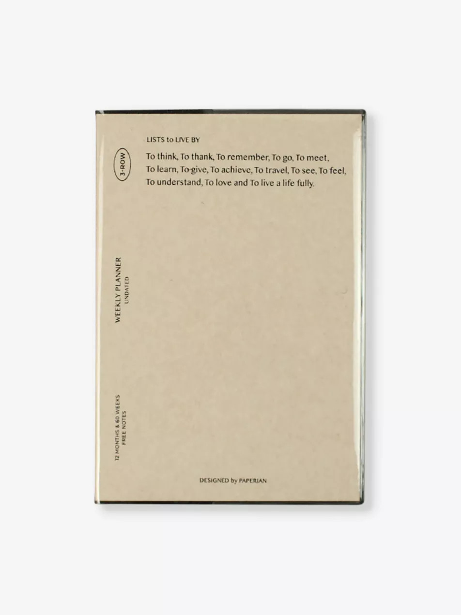 Paperian Lists To Live By Undated B6 planner | Selfridges