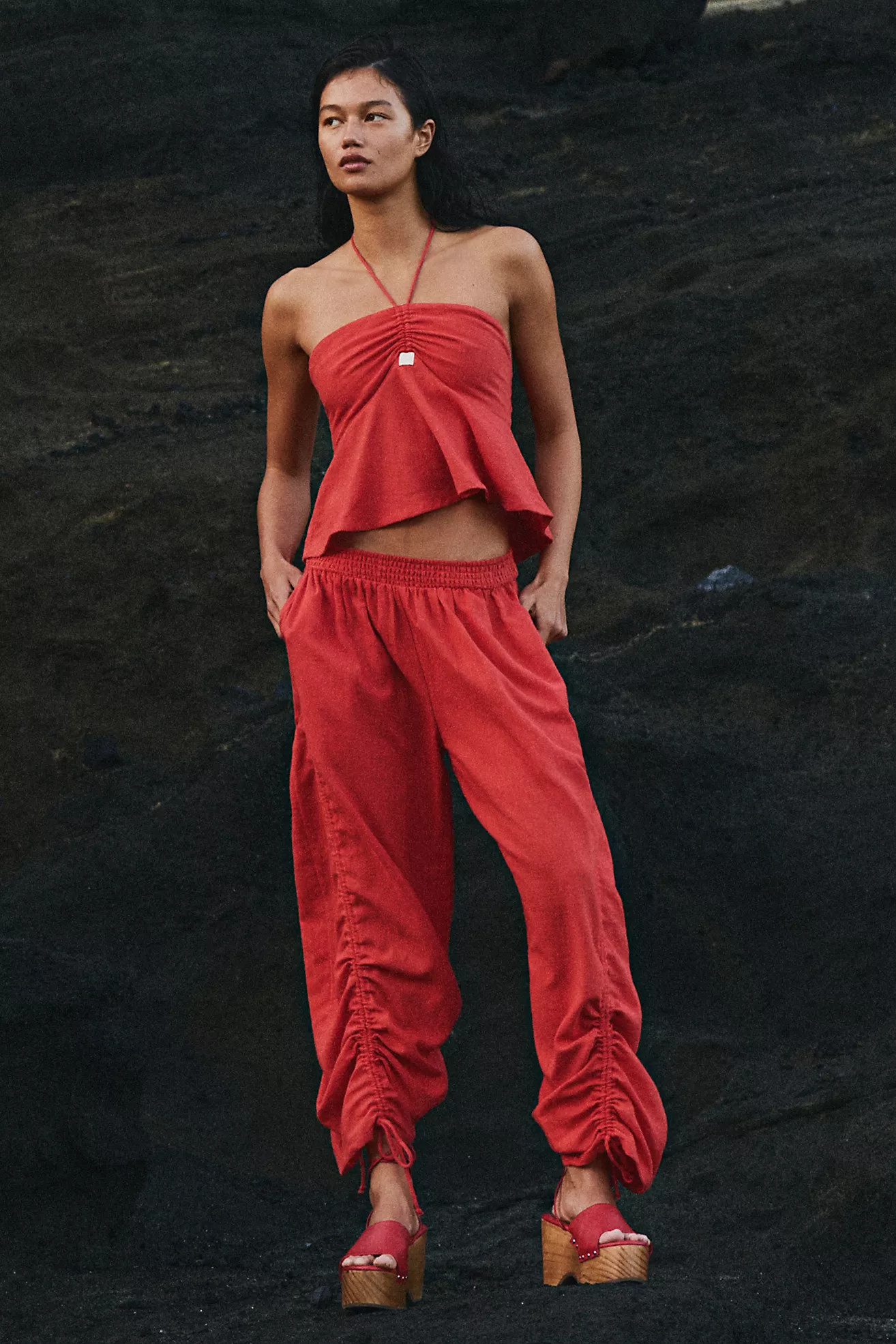 Lunasol Cotton-Linen Pant Set | Free People (Global - UK&FR Excluded)