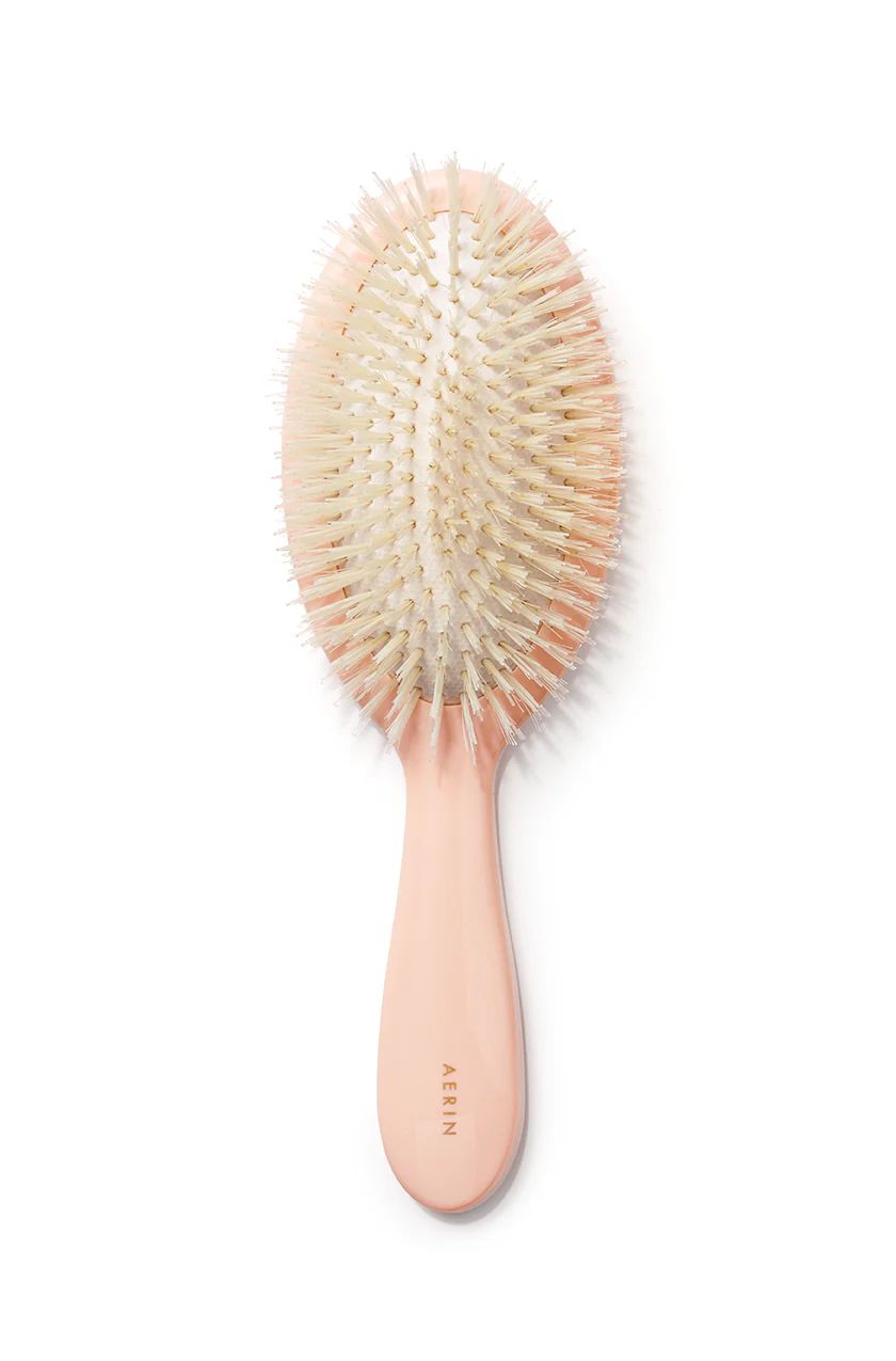 Large Pink Pastel Bristle Brush | Over The Moon