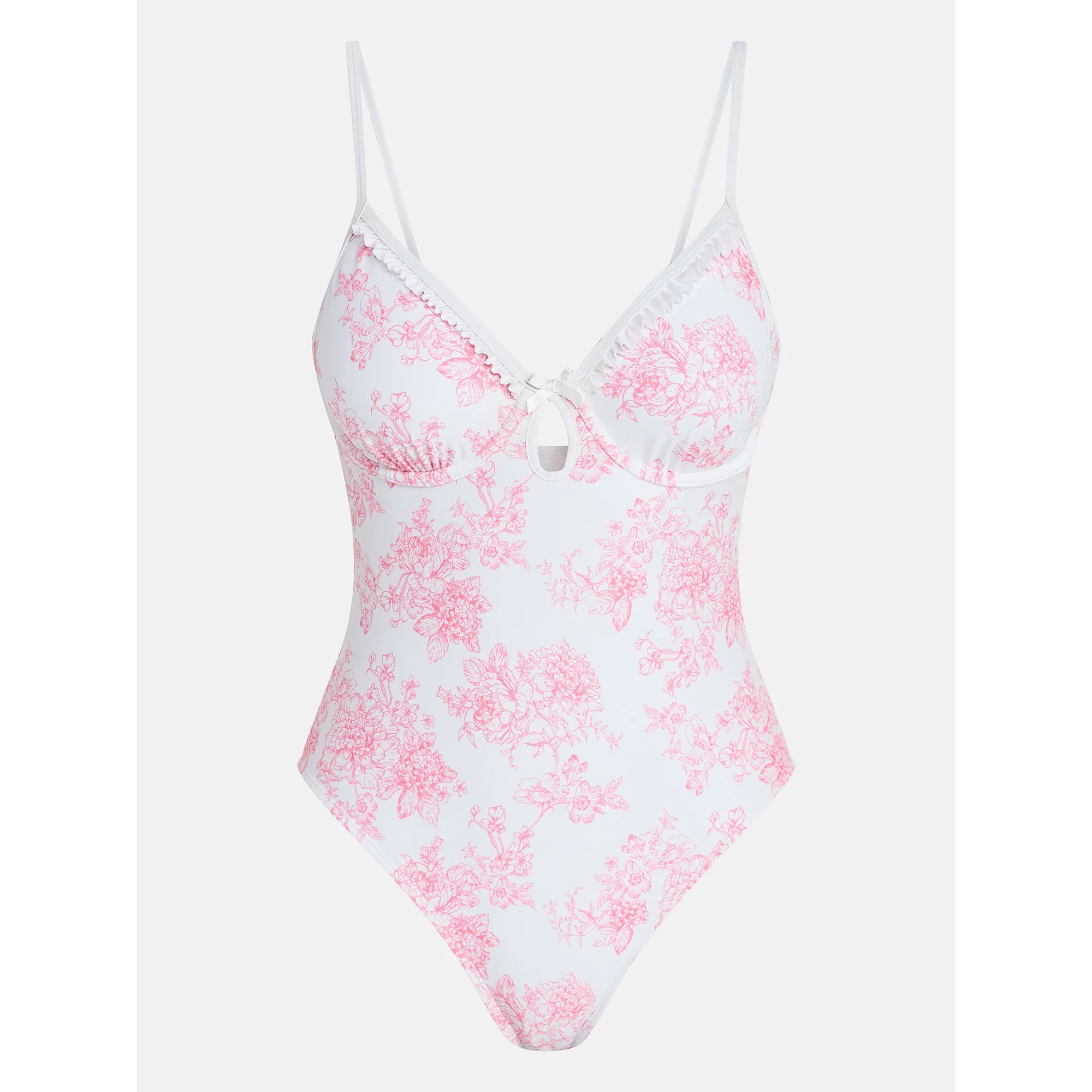 No Boundaries Underwire One-Piece Swimsuit, Women's XXS-XXL | Walmart (US)