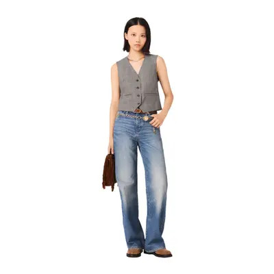 maje Checked tailored jacket in Grey at Nordstrom, Size 36 Eu | Nordstrom