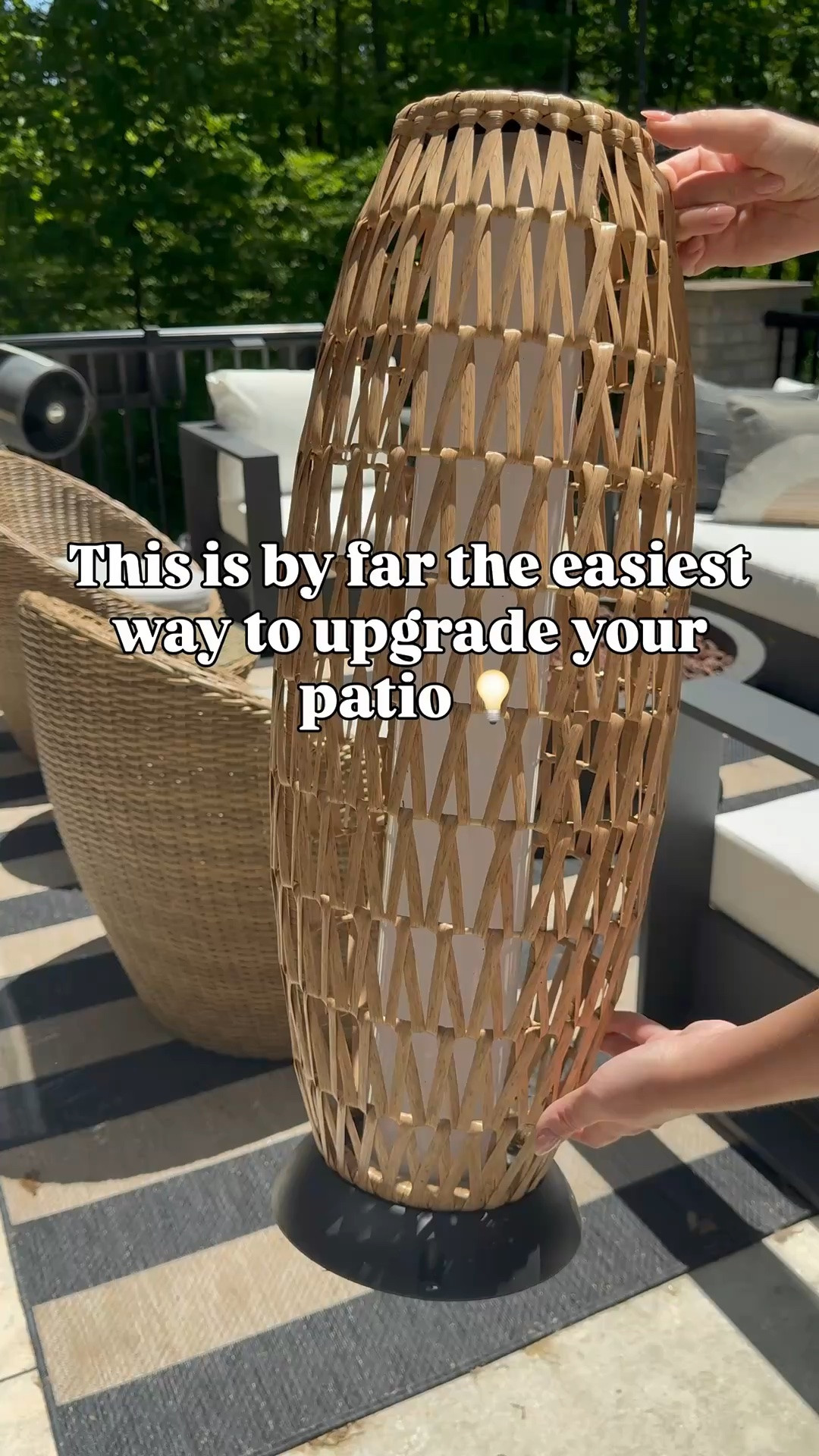 Shop my favorite affordable solar lights. Perfect for a balcony or patio. They look great during the day and night. Also linking my patio set, outdoor rug and fire pit.

#LTKSaleAlert #LTKHome