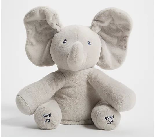 Flappy Animated Plush Elephant with Music by Gund | QVC