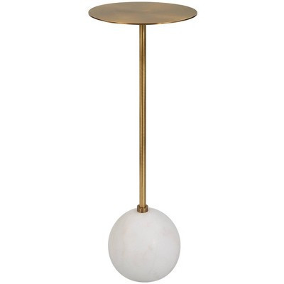 Uttermost Gimlet 8 1/2" Wide Brass Round Drink Table | Target