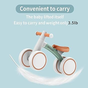 SEREED Baby Balance Bike for 1 Year Old Boys Girls 12-24 Month Toddler Balance Bike, 4 Wheels Tod... | Amazon (US)
