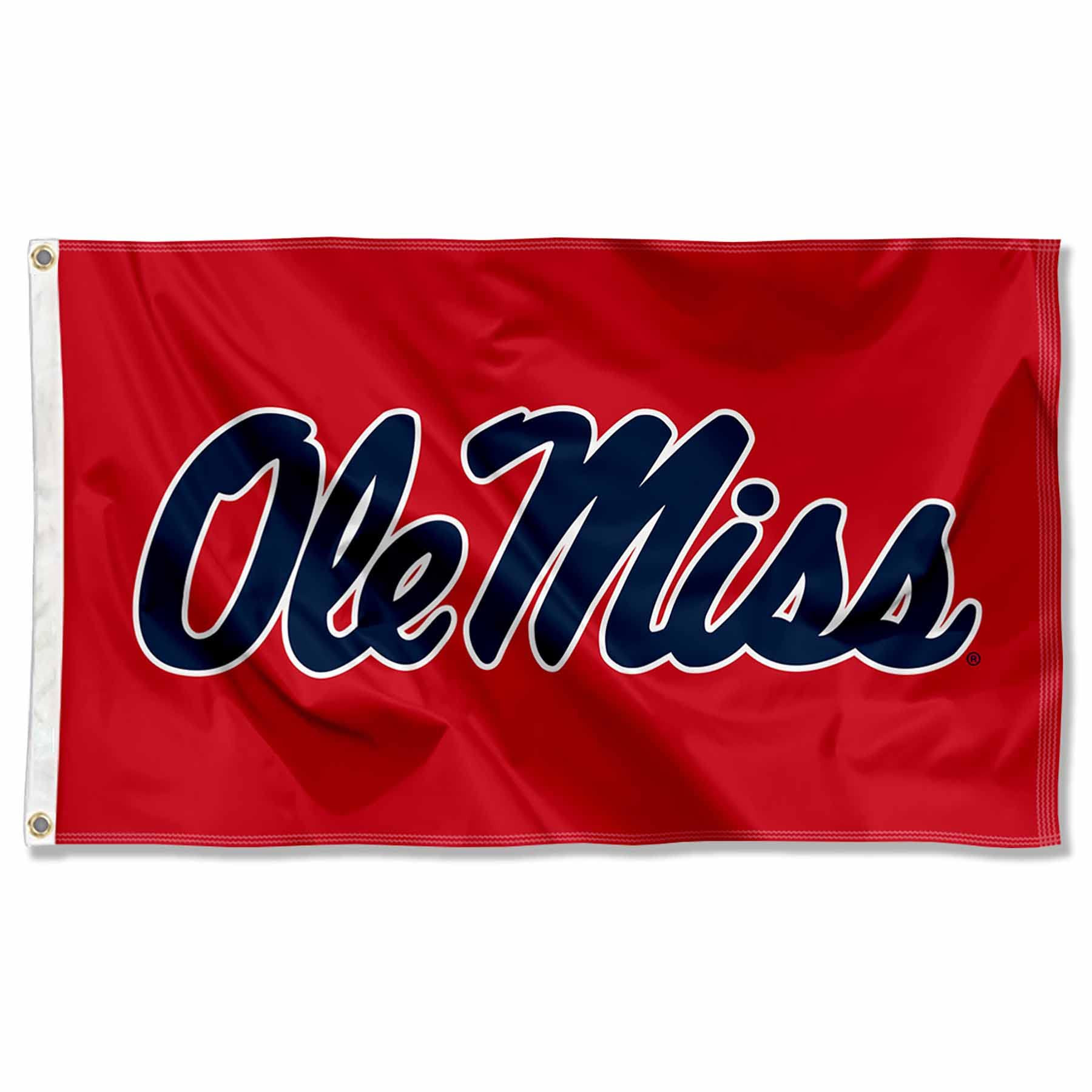 College Flags & Banners Co. Ole Miss Large Red 3x5 College Flag | Amazon (US)