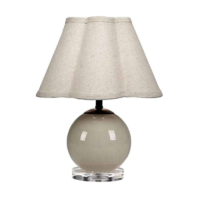 Handblown Glass Table Lamp - Taupe | The Company Store