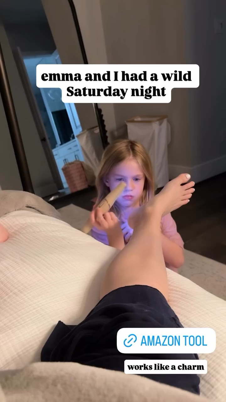 Wild Saturday night! Found a tool to help keep my feet callus free! This is 40 😂😅

#LTKgrwm #LTKootd #LTKOver40