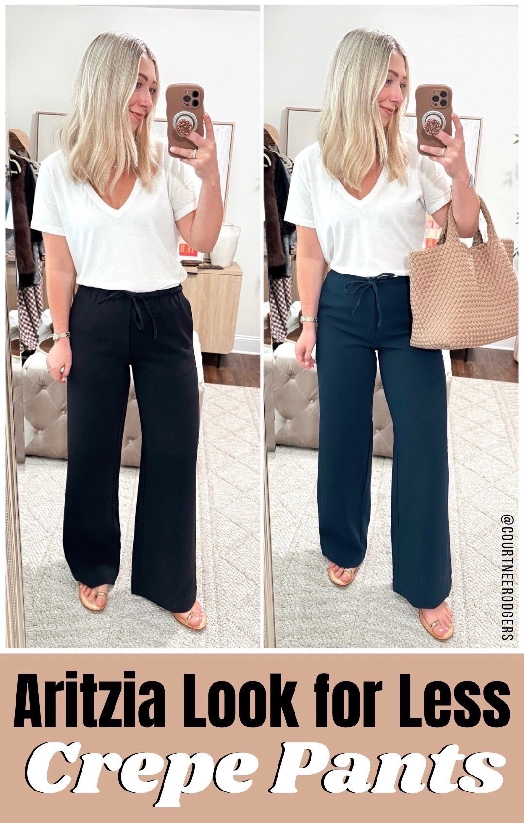 ‼️💁🏼‍♀️I have wanted the viral Aritzia Lodge crepe pants for over a year, but 1. I didn’t want to spend $138 and 2. I was between two sizes and they didn’t fit “just right” so I waited and I’m SO glad I did! I finally found a look for less and they’re SO GOOD!!! 💙  Size down if in between (Size 4 for reference wearing size XS regular length 5’4”)

Aritzia, loft, travel pants 

#LTKdayinmylife #LTKootd #LTKPetite