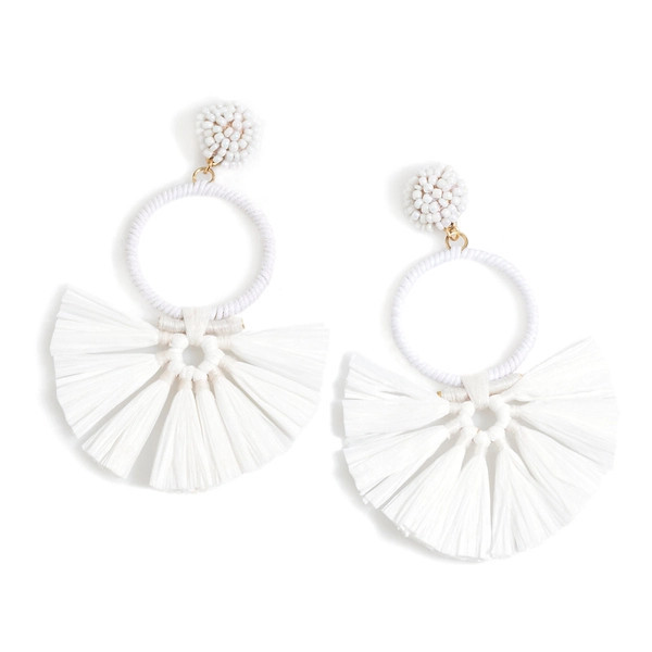 White Carmen Earrings | Annie Selke