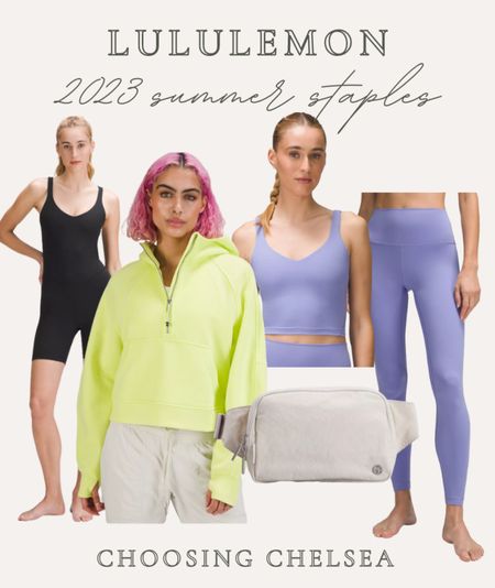 Some of my favorite Lululemon staples for the summer! ☀️🌸

Lulu accessories- Lululemon align bodysuit- Lululemon leggings- align top 

#LTKcurves #LTKfit #LTKstyletip