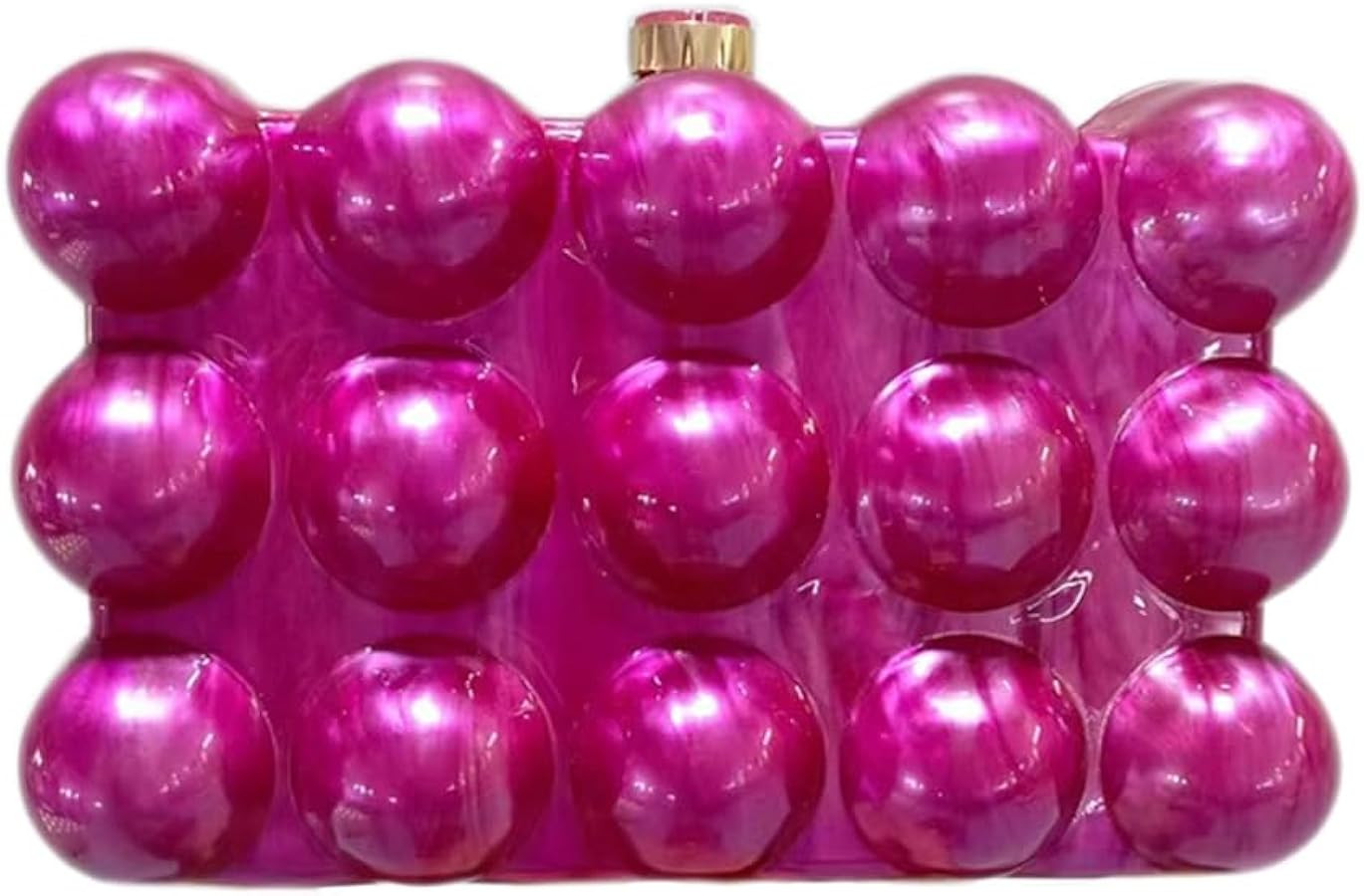 Acrylic Bubble Bag Luxury Marble Clutch Evening Purses for Women Glitter Handbag for Wedding Part... | Amazon (US)