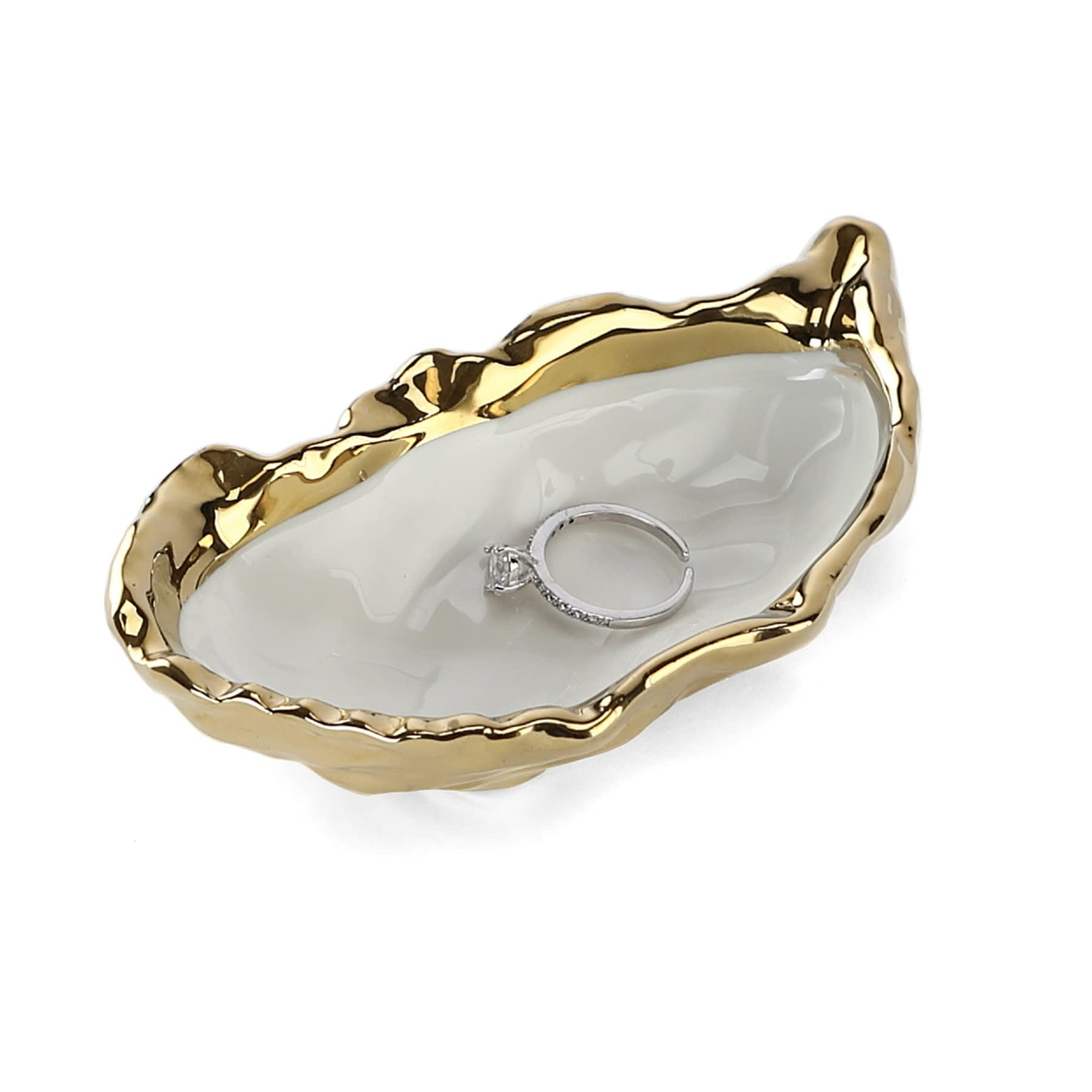 HOME SMILE Oyster Shell Ring Dish,Jewelry Dish Tray, Trinket Tray, Long Distance Friendship Gifts... | Amazon (US)