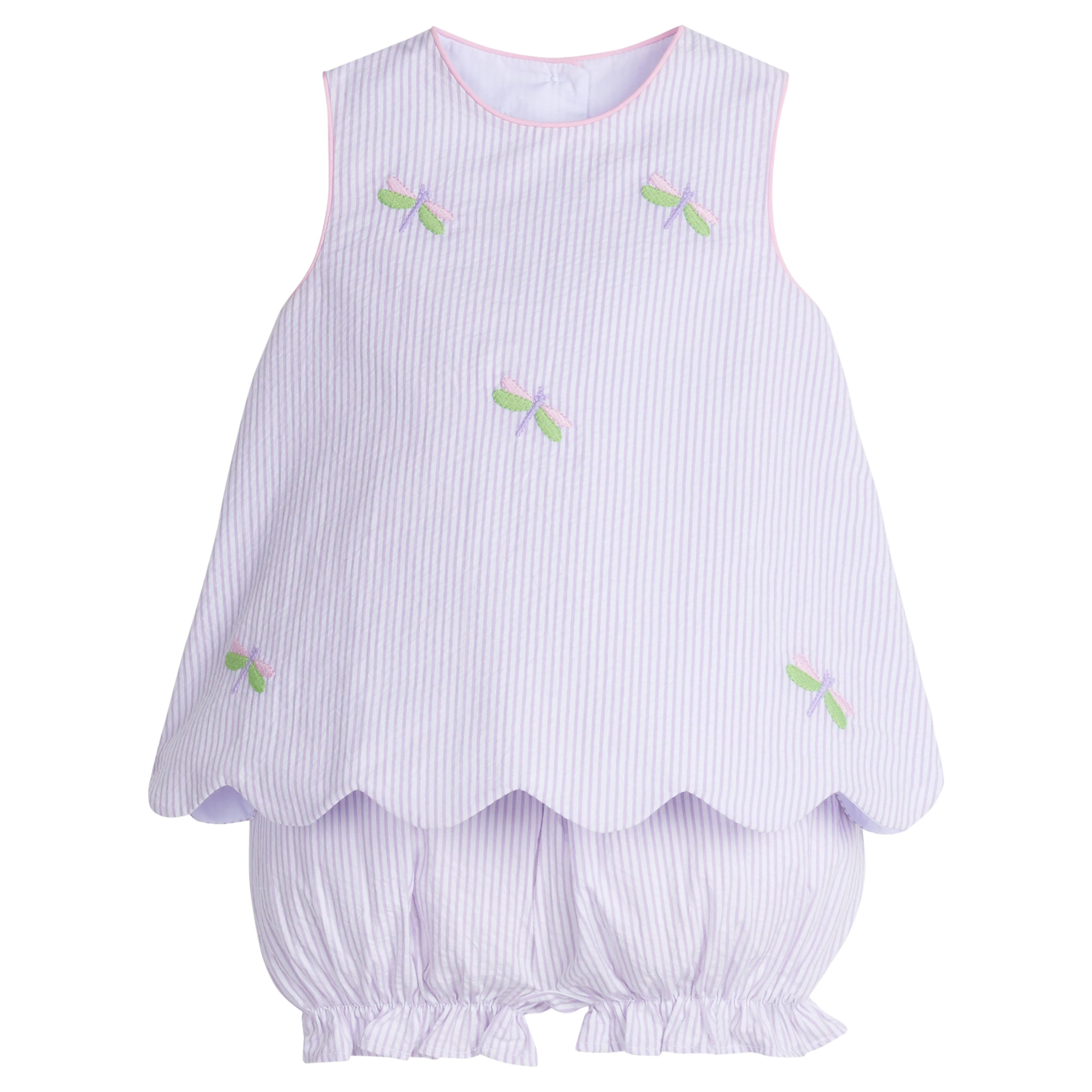Embroidered Bow Back Bloomer Set - Dragonfly | Little English