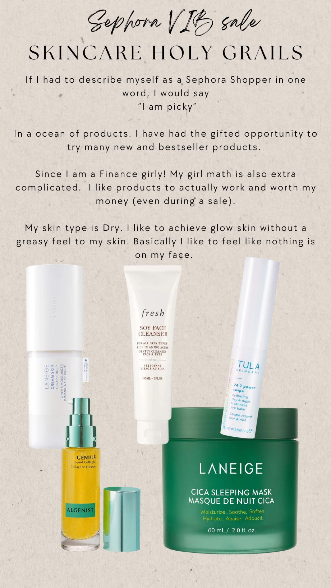 The skincare! 

#LTKbeauty #LTKHoliday