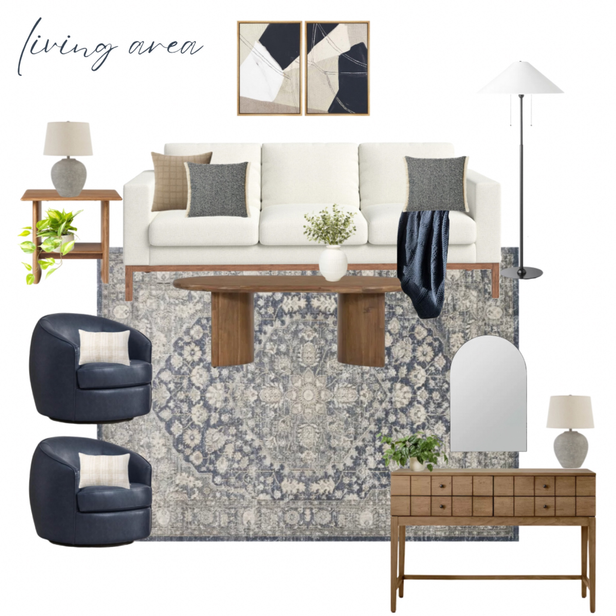 I furnished an entire 3000 square-foot coastal spec home for $21,000! This living room is part of that home, and is incredibly affordable under 4K for all!

#LTKhome #LTKU #LTKstyletip
