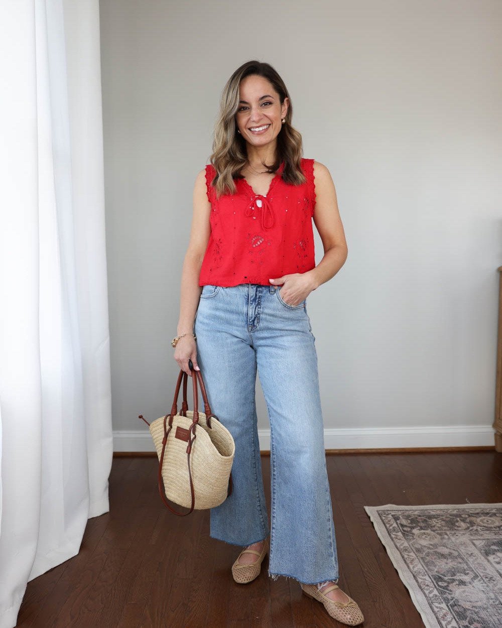 A few of my favorite petite jeans for Summer under $100!

Outfit 1:
Light wash jeans (J.Crew Factory): 24 classic - 26.5” inseam
Red top (Gap): xxs
Ballet flats: true to size

Outfit 2:
American Eagle Stovepipe Jeans Size Worn: 00 Short Rise: 9″ Inseam: 27″ (Short), 25″ (Extra Short available) Fabric: 87% Cotton, 13% Recycled Cotton Weight: Medium-lightweight denim Fit: True to size
Camisole (Kohl's): small
Crochet vest (LOFT): petite xxs
Gold sandals: tts

Outfit 3:
White jeans (LOFT): petite 24 / 11” rise / 24.5” inseam
Blue Top (LOFT): petite xxs
Sandals (Dolce Vita): true to size

My measurements for reference: I’m 4’10” and 105lbs. My bust, waist, and hip measurement is 32”, 24”, and 36”.

#LTKPetite #LTKSaleAlert #LTKSeasonal
