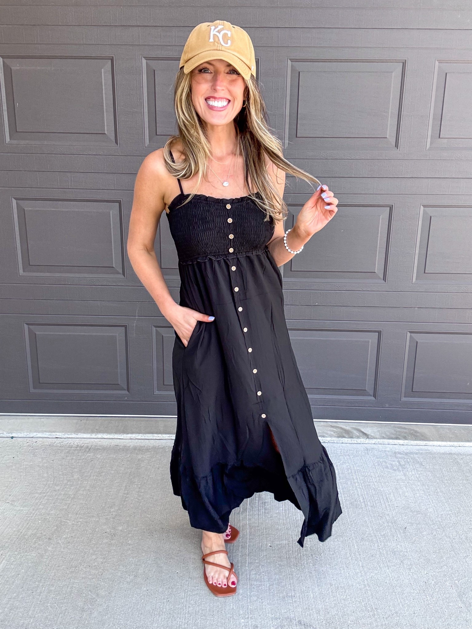 Loving this black maxi dress so much! 🖤 Perfect to dress up or down! Wearing a small.

As an Amazon Influencer I earn commission on qualifying purchases.

Black maxi dress, spring fashion 2026, spring dresses, black dress, casual fashion, summer style, mom style 

#LTKootd #LTKOver40 #LTKMidsize