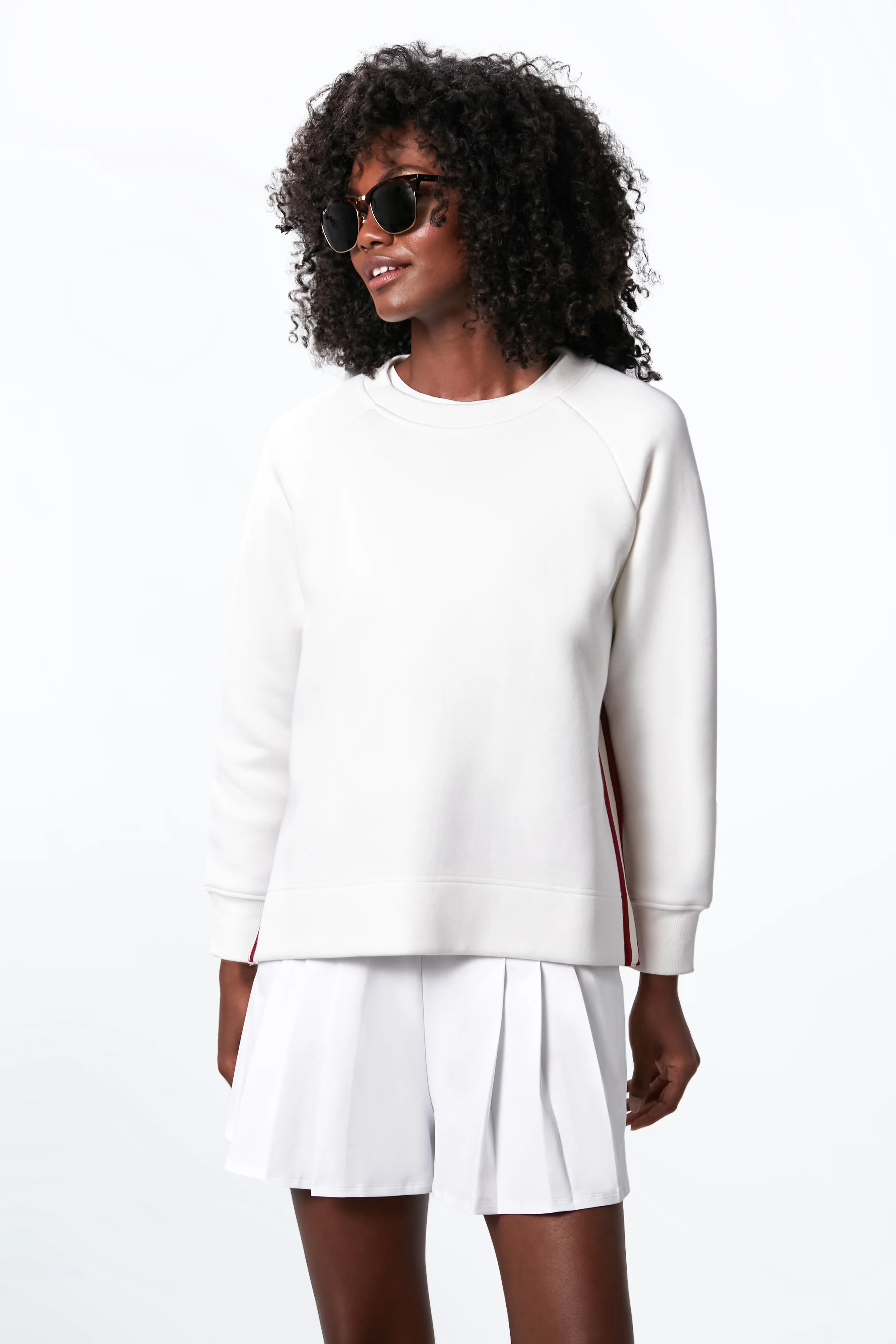 Retro Red and White Maggie Pullover | Tuckernuck (US)