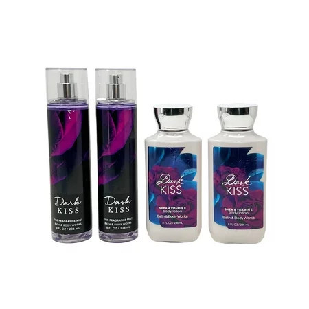 Bath & Body Works DARK KISS Gift Set - 2 Fragrance Mists and 2 Body Lotions - Full Size | Walmart (US)