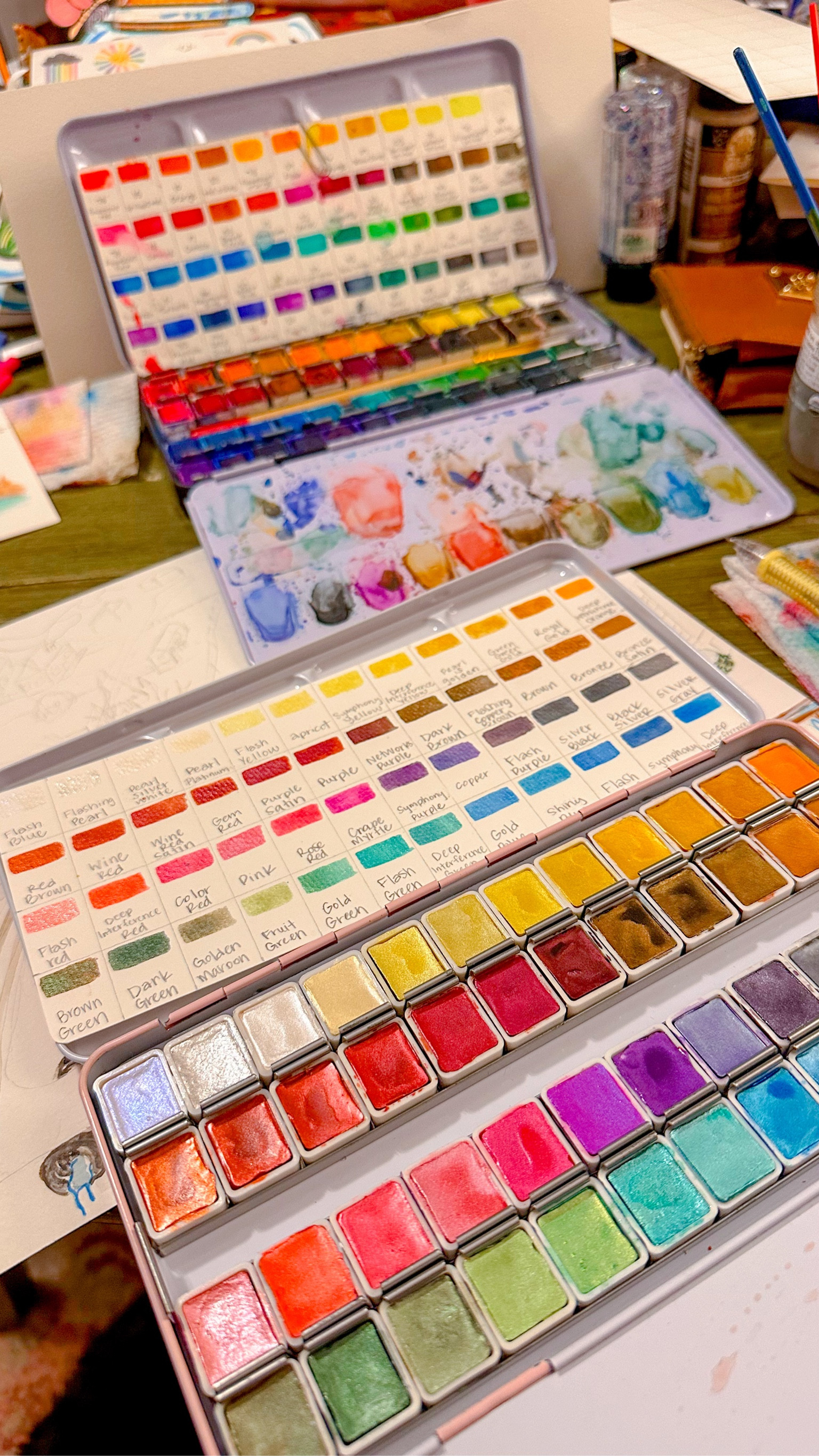 New watercolor palette 