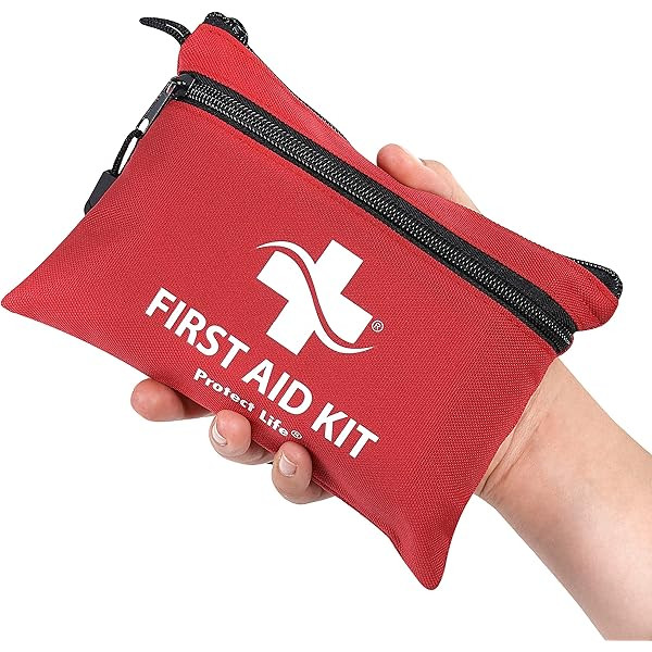 Mini First Aid Kit, 110 Pieces Small First Aid Kit - Includes Emergency Foil Blanket, CPR Respirator | Amazon (US)