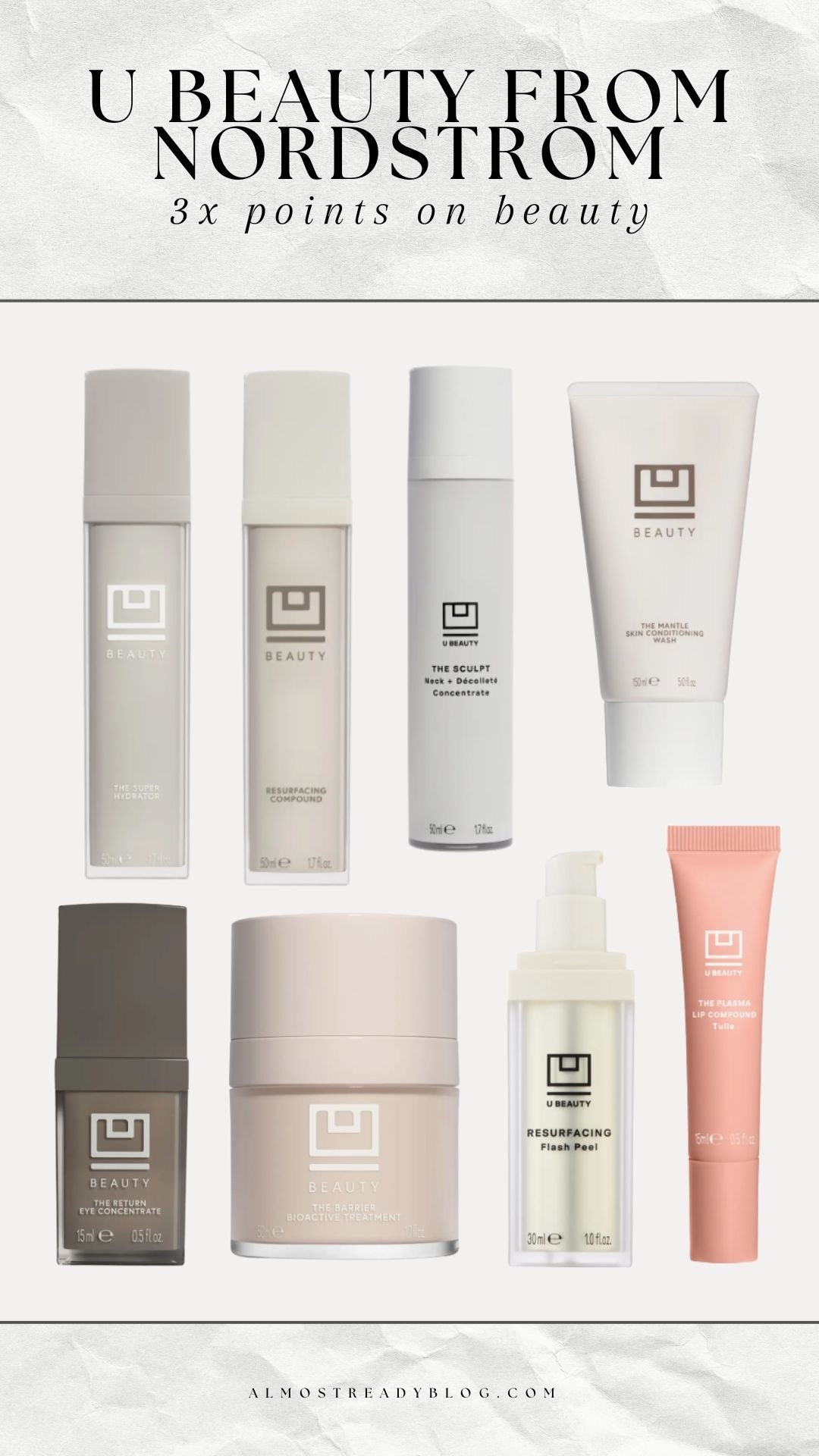 U Beauty from Nordstrom!!

fall beauty, skincare, nordstrom summer sale, beauty finds, finds under 100, watchnow, amanda wast 

#LTKBeauty #LTKFindsUnder100 #LTKOver40