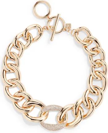 Pavé Link Statement Collar Necklace | Nordstrom